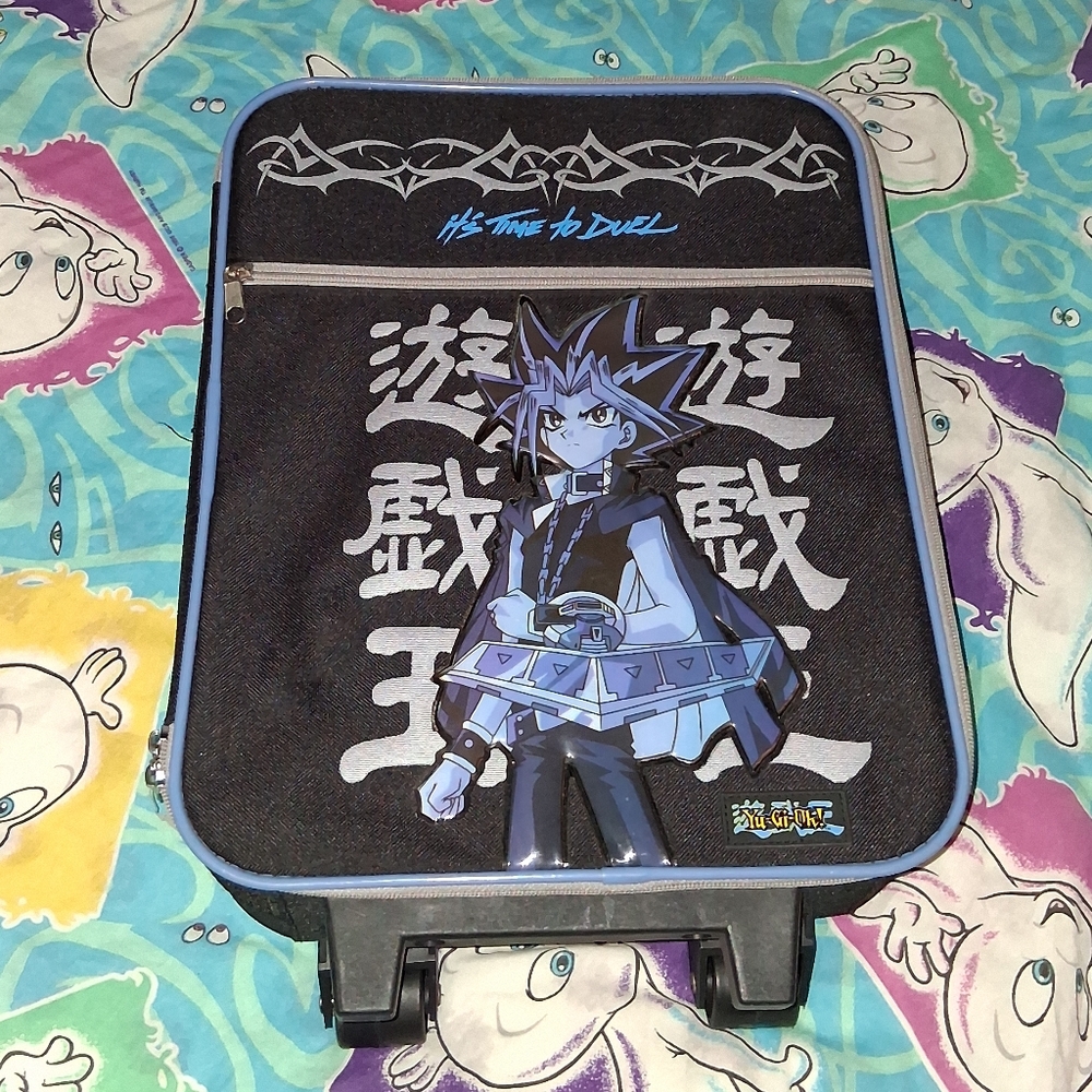 1996 Yugioh Vintage Travel Bag On Wheels